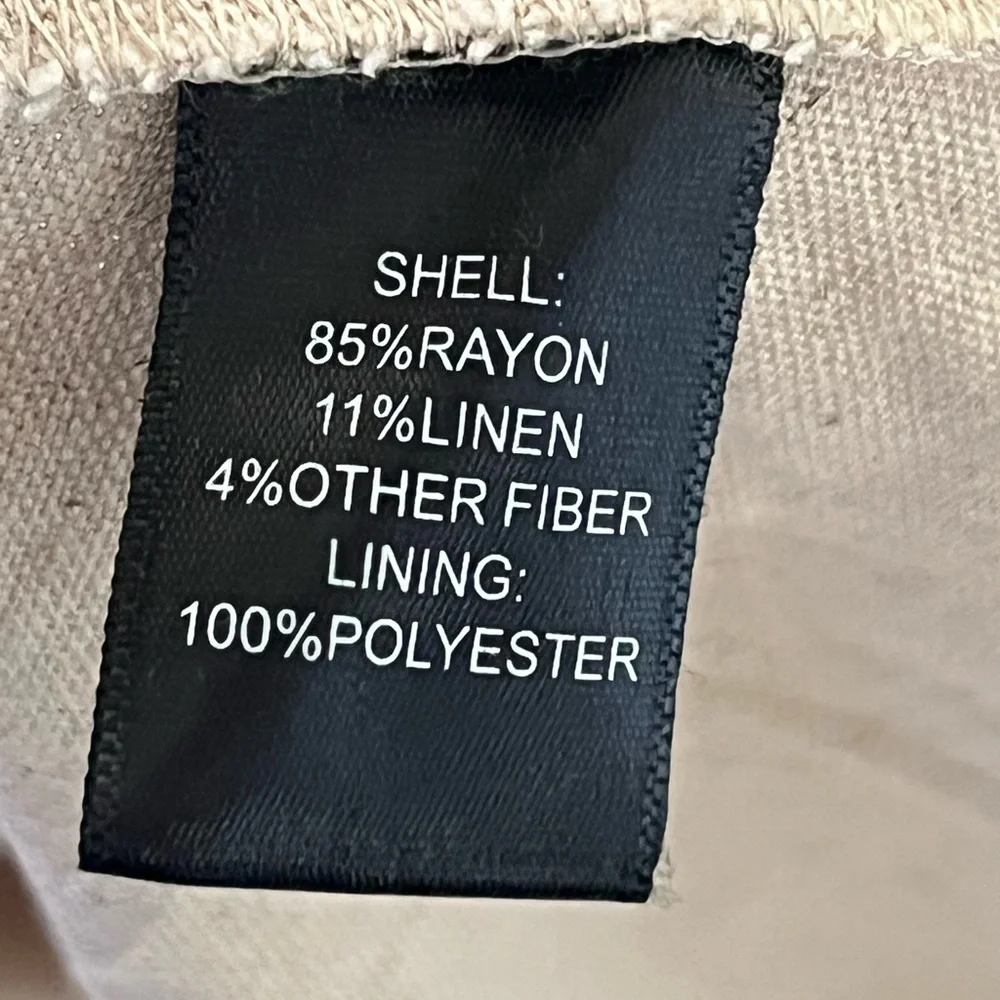 Rachel Zoe tan rayon linen blend smocked v waist spaghetti strap maxi dress - Picture 12 of 13